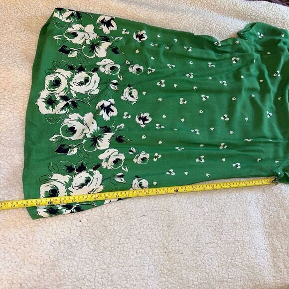 Abercrombie and Fitch Women’s Green Floral Pencil Dress Size Large - Picture 10 of 11